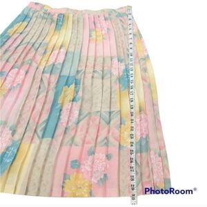 Vintage Alfred Dunner Knife Pleats Midi Pleated Skirt Cottagecore